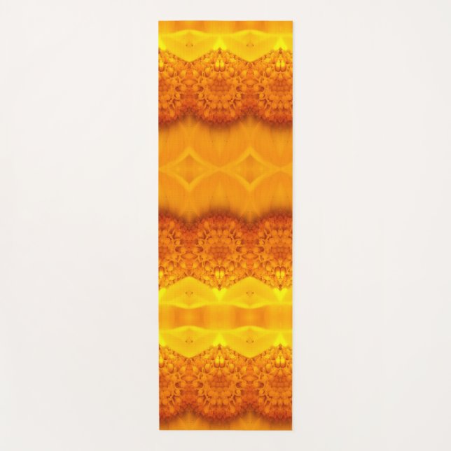 Tapis De Yoga Sunny Daisy Ikat Pouf (Devant)