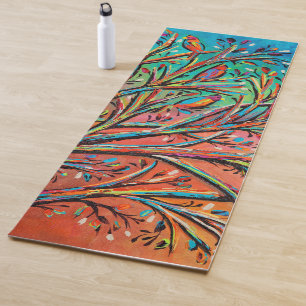 Tapis De Yoga Sunrise Treetop Birds II