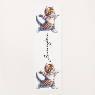 Tapis De Yoga Super Cute Tabby Chat Yoga Mat