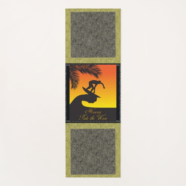 Tapis De Yoga Surf : Hawaii Yoga Mat (Devant)