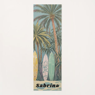Tapis De Yoga Surf Up, Style Pastel Personnalisé