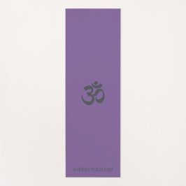 Tapis De Yoga Symbole Chic Monogramme Om Purple Yoga Mat