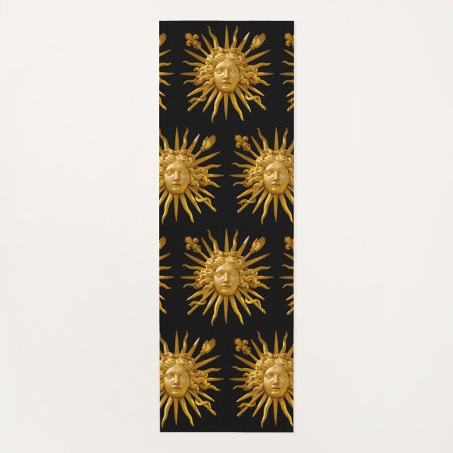 Tapis De Yoga Symbole de Louis XIV le Roi Soleil (Devant)