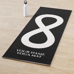 Tapis De Yoga Symbole d'icône spirituelle du signe infini Nom p