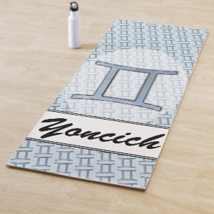Tapis De Yoga Symbole Zodiaque Gemini Élément par Kenneth Yoncic