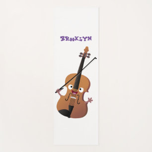 Tapis De Yoga Sympa drôle violon personnage de dessin animé