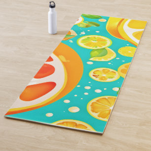 Tapis De Yoga Symphonie d'agrumes : Un délice juteux