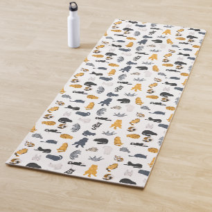 Tapis De Yoga Tabby chats faisant yoga Yoga Mat