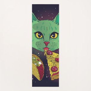 Tapis De Yoga Taco et Pizza Cosmic Space Cat