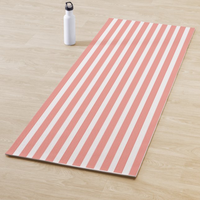 Tapis De Yoga Tangerine Vertical Stripped Yoga Mat (En situation)