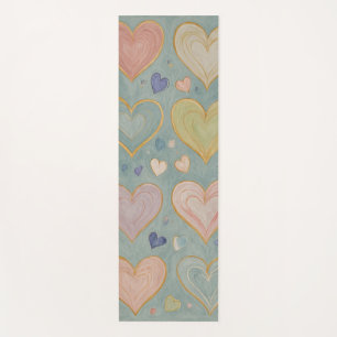 Tapis De Yoga Tapisserie Pastel Heart