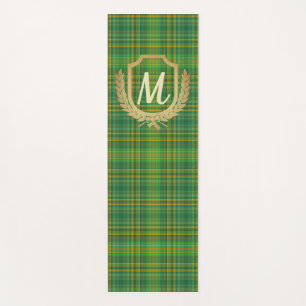 Tapis De Yoga Tartan vert riche (Plaid) personnalisé