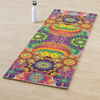 Tapis De Yoga Teintes vives : Fitness Personnalisée Girl Sport