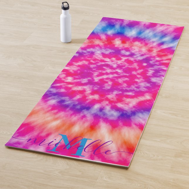 Tapis De Yoga Teinture à tarte personnalisée (En situation)