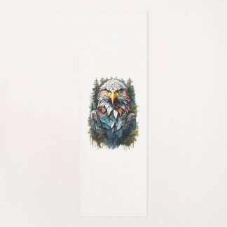 Tapis De Yoga Tête d'aigle en forêt