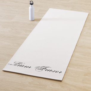 Tapis De Yoga Texte brut Personnalisé Minimal Créez votre propre