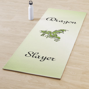 Tapis De Yoga Texte personnalisé de la couche de dragon de vol v