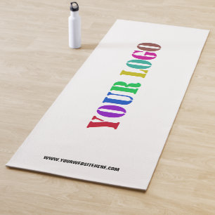 Tapis De Yoga Texte personnalisé du logo de l'entreprise Yoga Ma