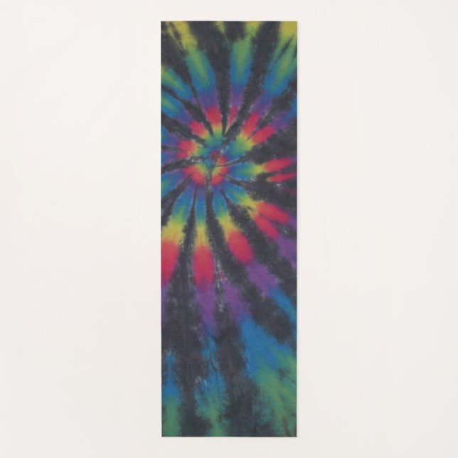 Tapis De Yoga Tie de tourbillon et de carreau (Devant)