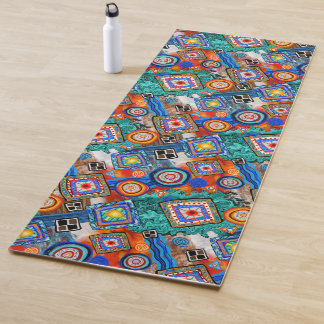 Tapis De Yoga Titres multicolores Abstraits
