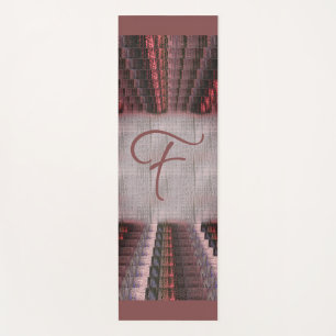 Tapis De Yoga Toile Tissée Tissée Rouge Rose Taïve
