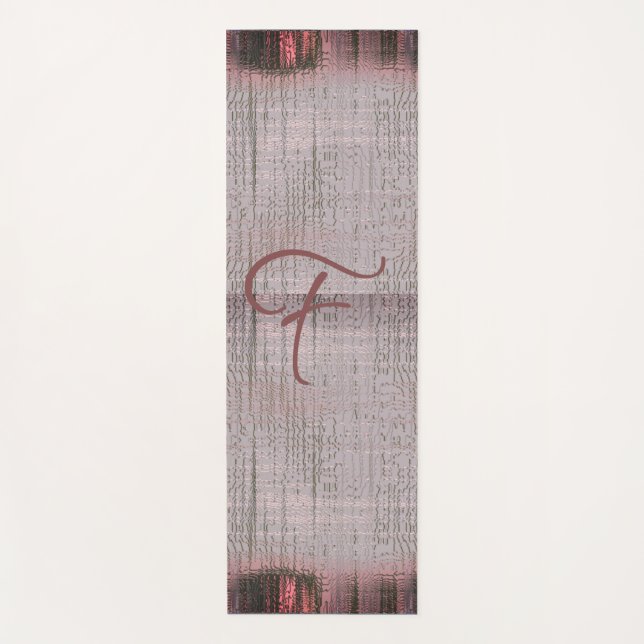 Tapis De Yoga Toile Tissée Tissée Rouge Rose Taïve (Devant)