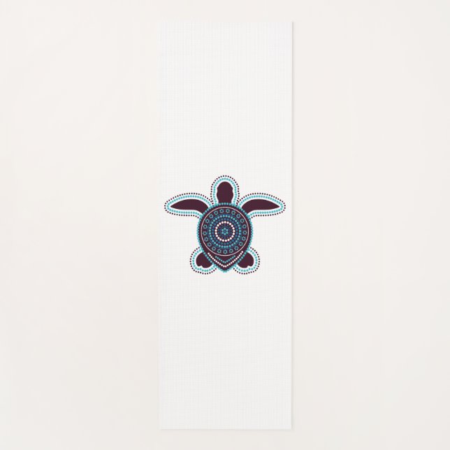 Tapis De Yoga Tortue d'art aborigène australien (Devant)