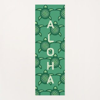 Tapis De Yoga Tortues Vertes Avec Aloha