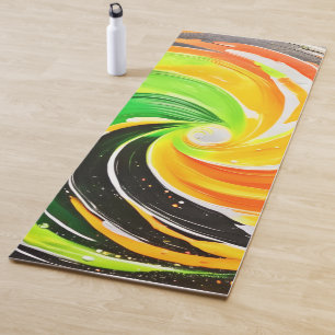 Tapis De Yoga Tourbillon de couleur