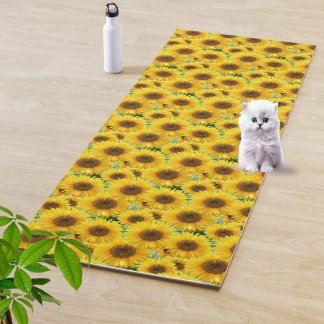 Tapis De Yoga Tournesols en fleurs