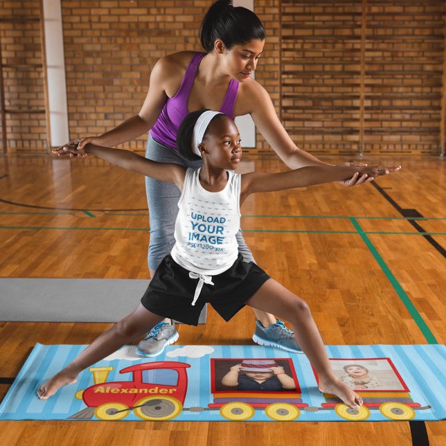 Tapis De Yoga Train Jouet Toddler Boys Birthday Blue (Créateur téléchargé)