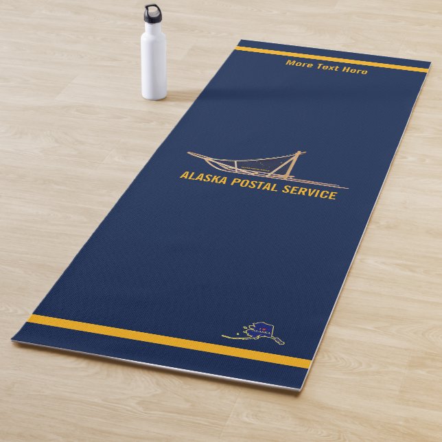 Tapis De Yoga Transporteur postal de l'Alaska Dog Sled (En situation)