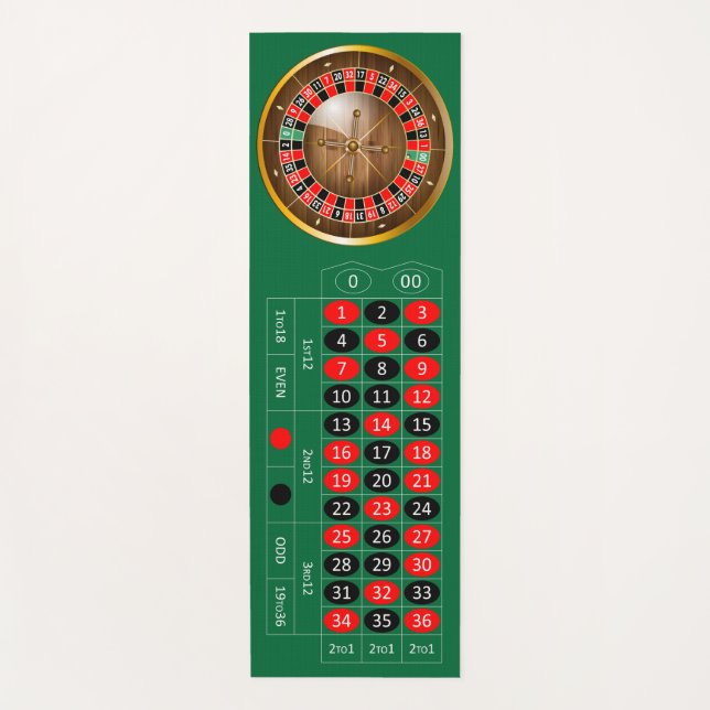 Tapis De Yoga Très amusante roulette américaine table Yoga Mat (Devant)
