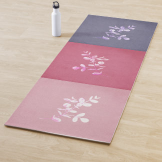 Tapis De Yoga Tri couleur pulvérisateur rose mauve