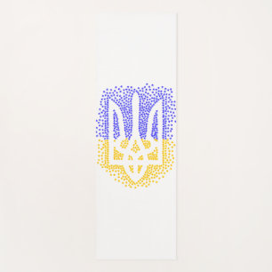 Tapis De Yoga Trident heraldique ukrainien tryzub étoiles disper