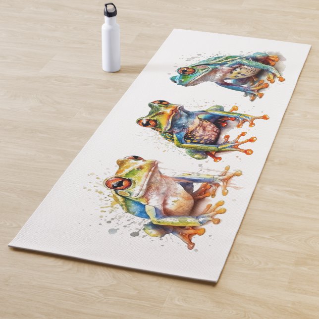 Tapis De Yoga Trois petites grenouilles (En situation)