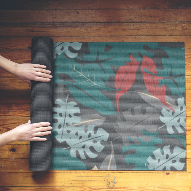 Tapis De Yoga Tropical foncé (Créateur téléchargé)
