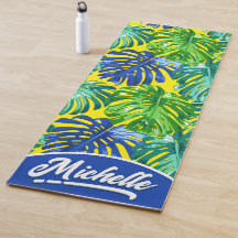 Tropical Green Jaune Nom Jungle Feuilles