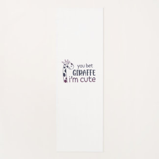 Tapis De Yoga Tu paries Giraffe Je suis mignonne