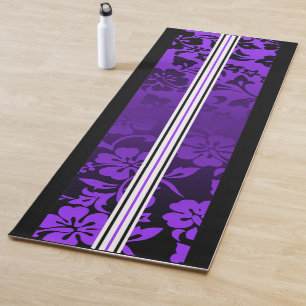 Tapis De Yoga Tunnels Plage Hawaiian Hibiscus Surf Purple