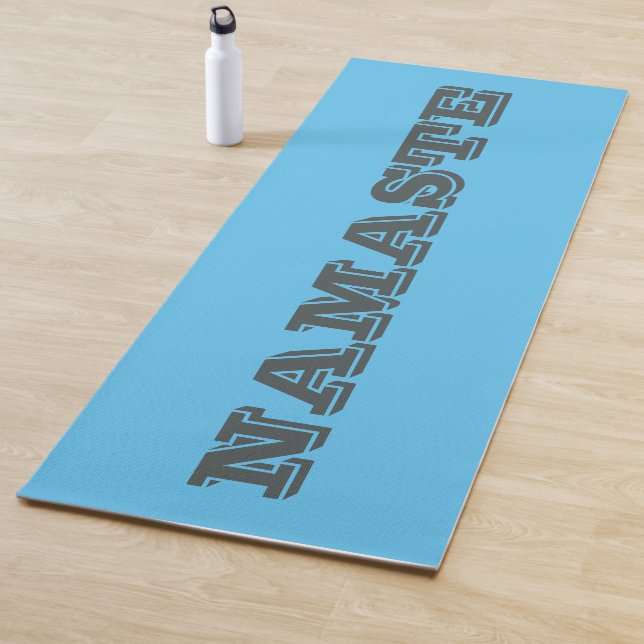 Tapis De Yoga Type simple Namaste Blue Grey (En situation)