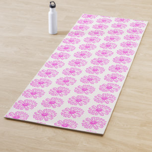 Tapis De Yoga Ultra Rose Fleur de marguerite Impression, Hippie