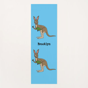 Tapis De Yoga Une jolie illustration de kangourou australien