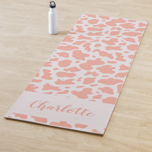Tapis De Yoga Vache rose personnalisée Imprimer Yoga Mat