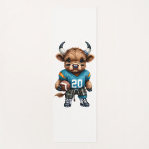 Tapis De Yoga Vaches des Highlands et Football