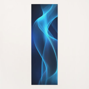 Tapis De Yoga Vagues bleues dans une lumière éclatante