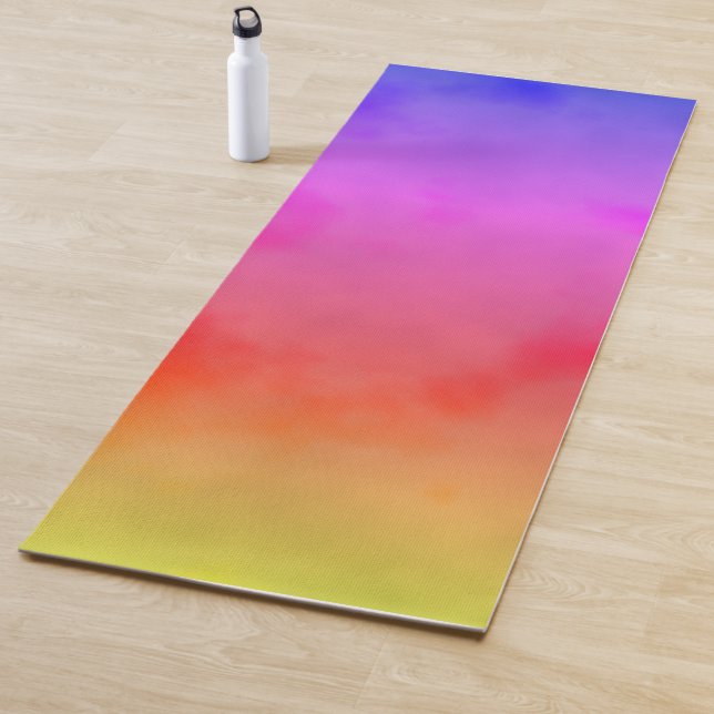 Tapis De Yoga Vapeur arc-en-ciel (En situation)