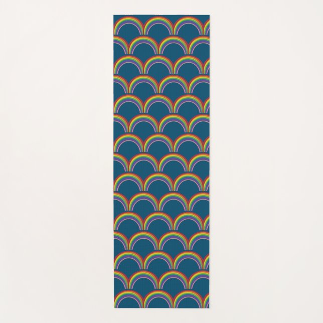 Tapis De Yoga Ventilateur japonais Rainbow (Devant)