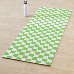 Tapis De Yoga Vérifié vert gazon carreaux 
