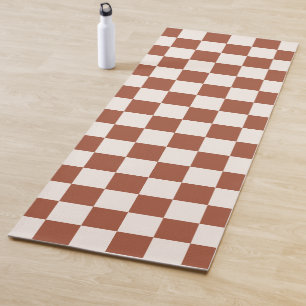 Tapis De Yoga Vérifier la rouille À damiers tableau de bord en